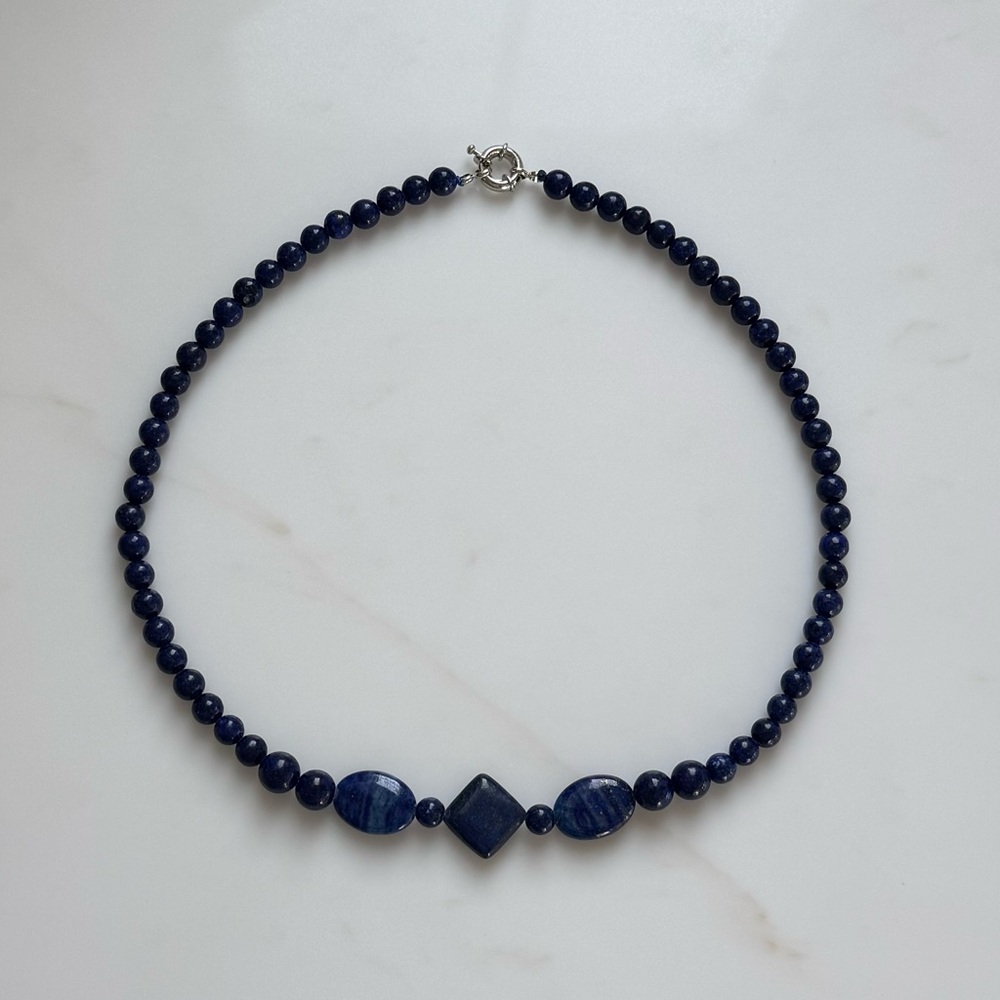 NWOT Tuckernuck Geometric Lapis Lazuli Necklace